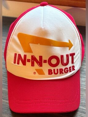 IN-N-OUT Burger Red & White Employee Trucker Hat